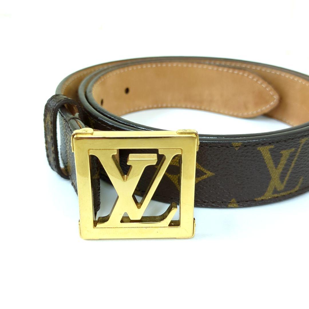 LOUIS VUITTON Ceinture LV Monogram Canvas Belt M6879 Size 85/34