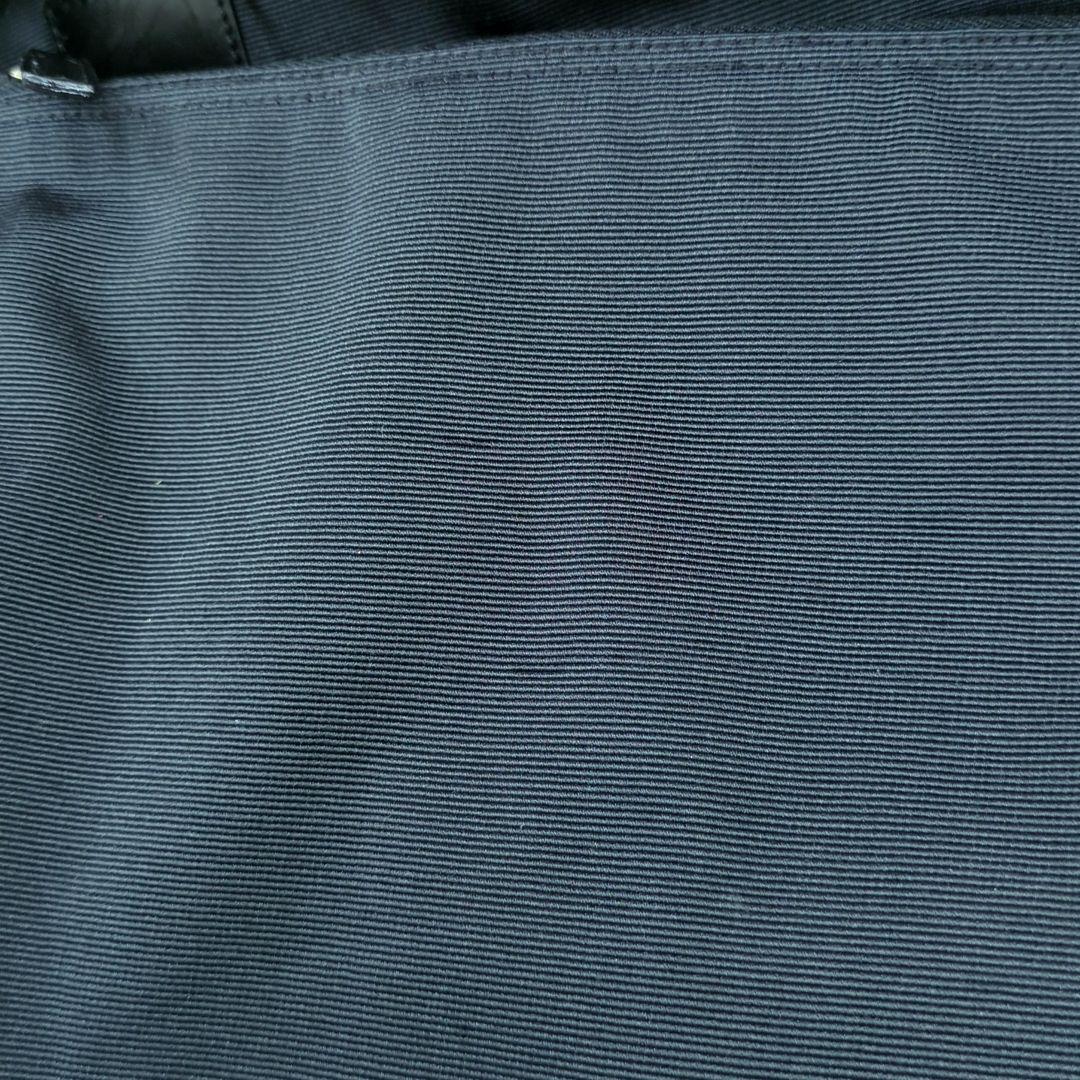 FENDI Vintage Nylon Tote Bag Black Brown Logo Large Made in Italy
