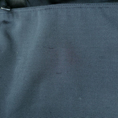 FENDI Vintage Nylon Tote Bag Black Brown Logo Large Made in Italy