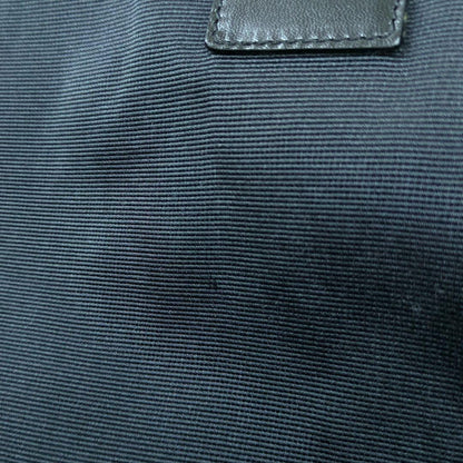 FENDI Vintage Nylon Tote Bag Black Brown Logo Large Made in Italy