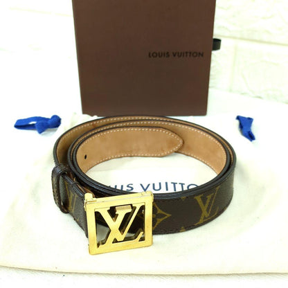 LOUIS VUITTON Ceinture LV Monogram Canvas Belt M6879 Size 85/34