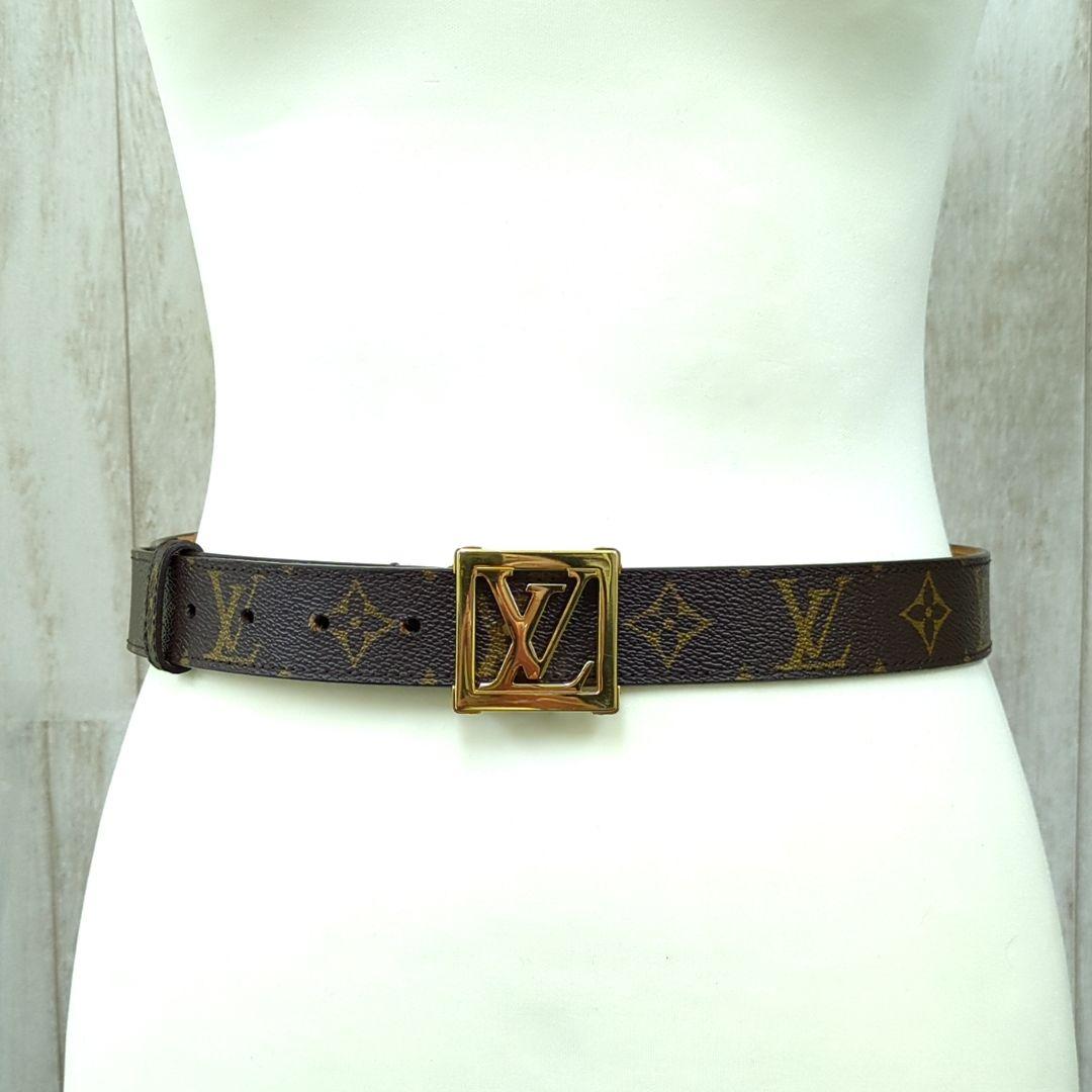LOUIS VUITTON Ceinture LV Monogram Canvas Belt M6879 Size 85/34