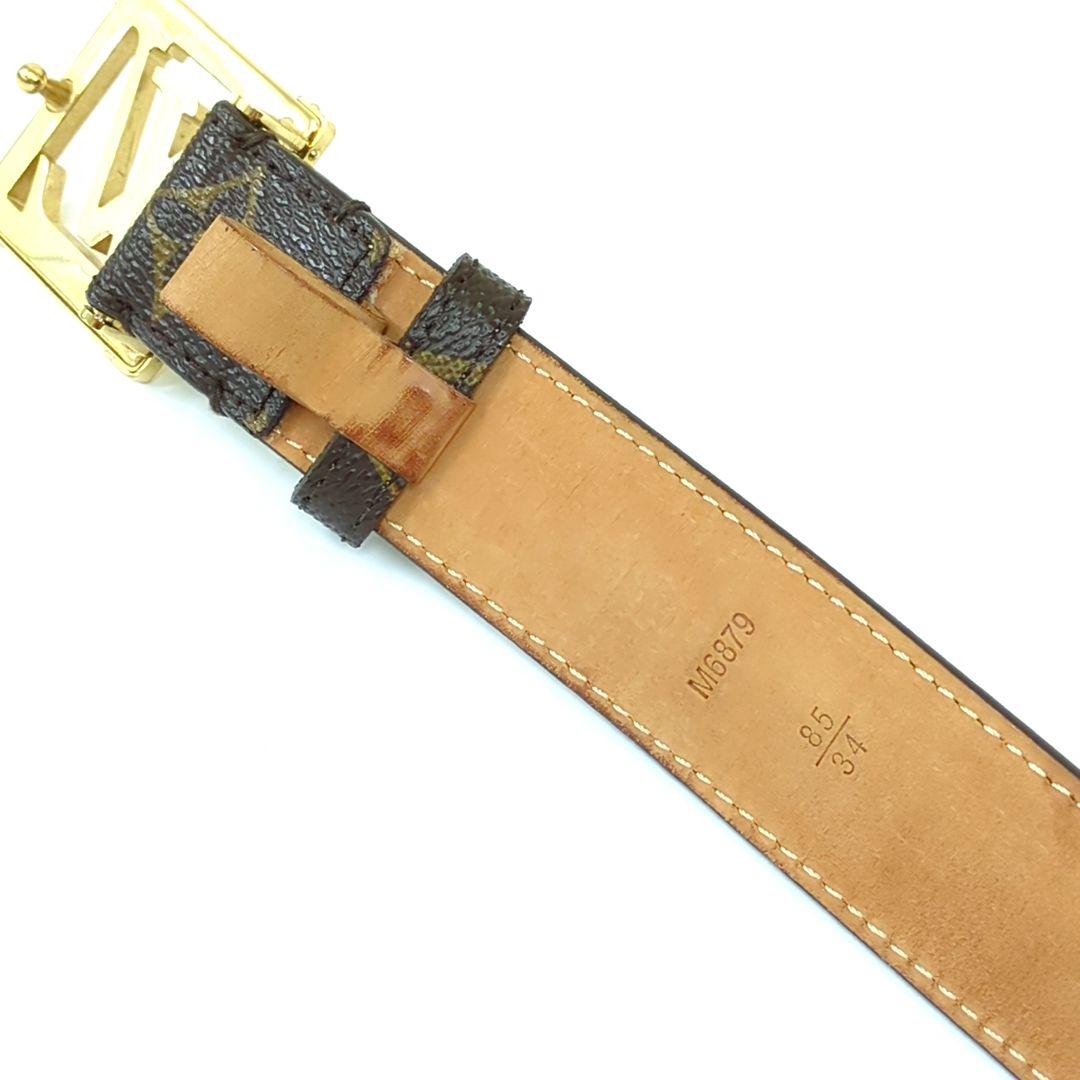 LOUIS VUITTON Ceinture LV Monogram Canvas Belt M6879 Size 85/34
