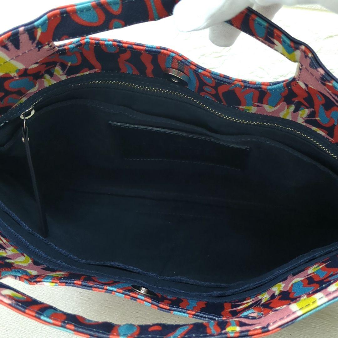 Vivienne Westwood Multicolor Leather Shoulder Bag Navy Red