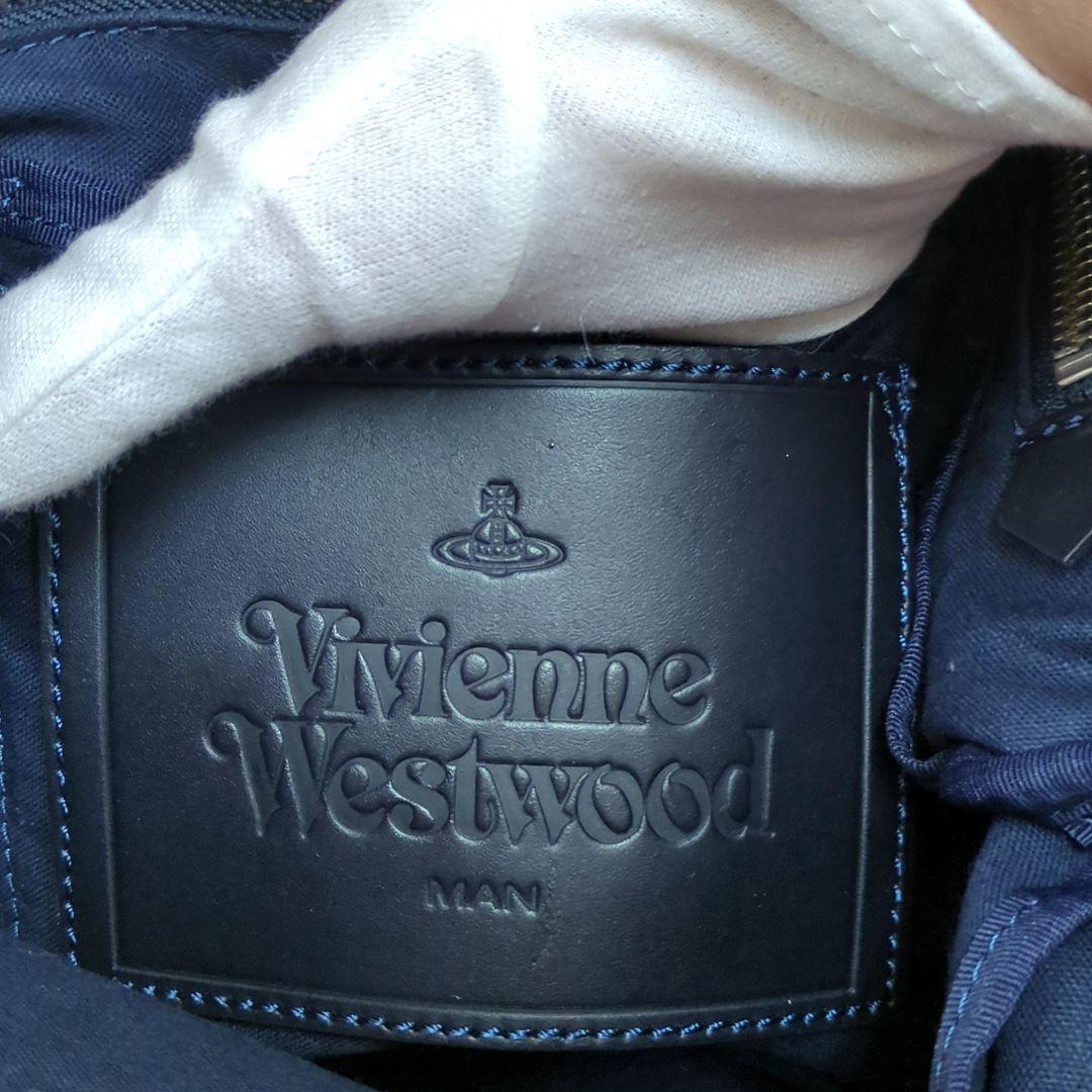 Vivienne Westwood Multicolor Leather Shoulder Bag Navy Red