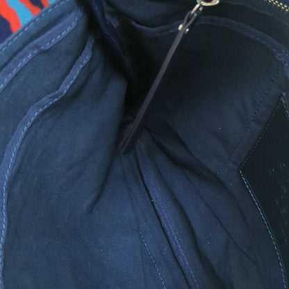 Vivienne Westwood Multicolor Leather Shoulder Bag Navy Red