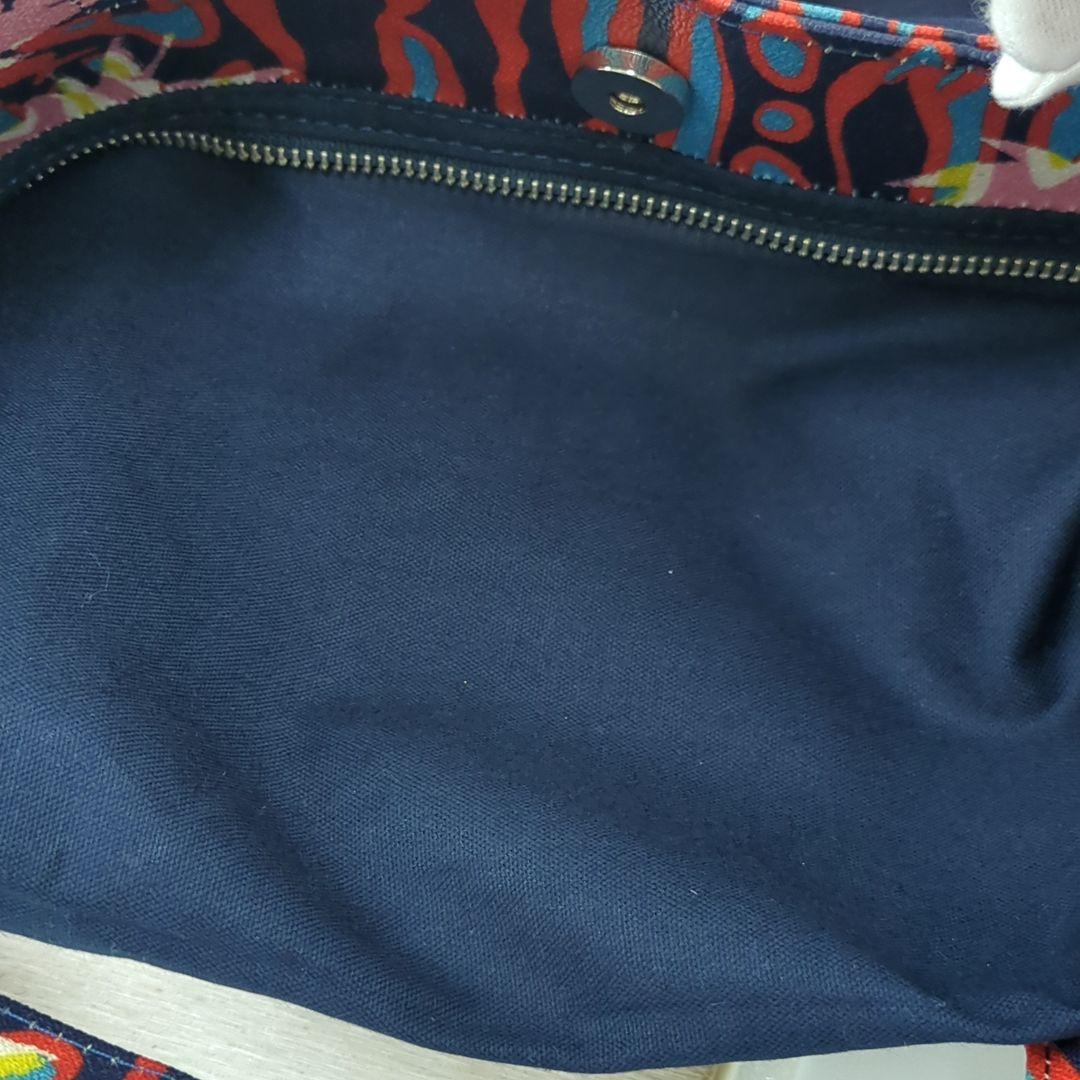 Vivienne Westwood Multicolor Leather Shoulder Bag Navy Red