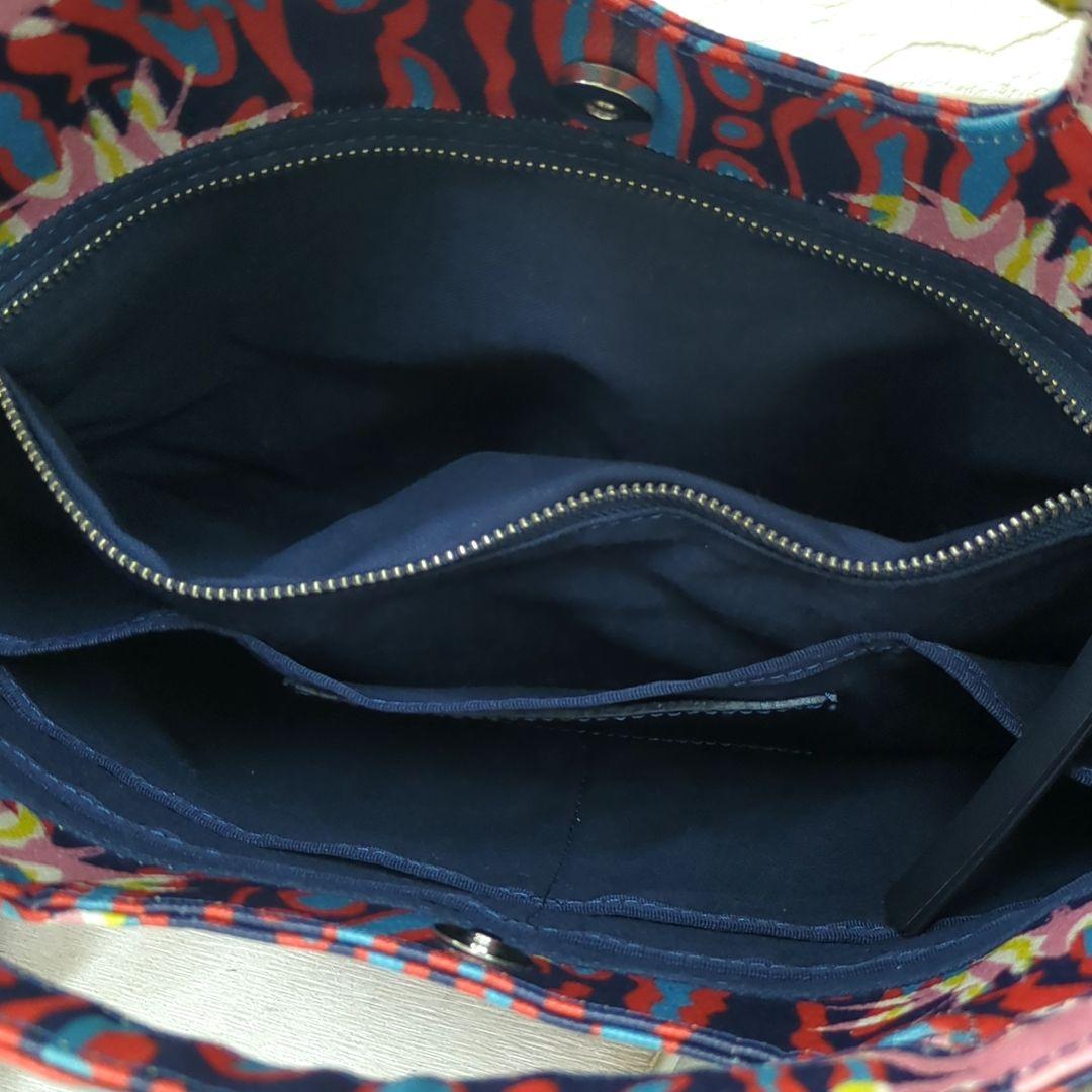 Vivienne Westwood Multicolor Leather Shoulder Bag Navy Red