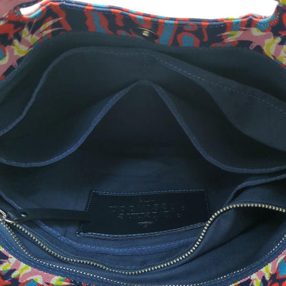 Vivienne Westwood Multicolor Leather Shoulder Bag Navy Red