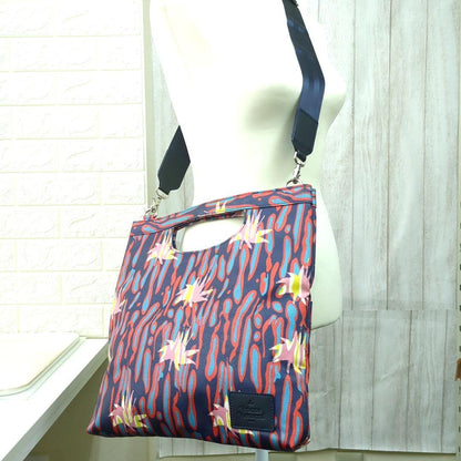 Vivienne Westwood Multicolor Leather Shoulder Bag Navy Red