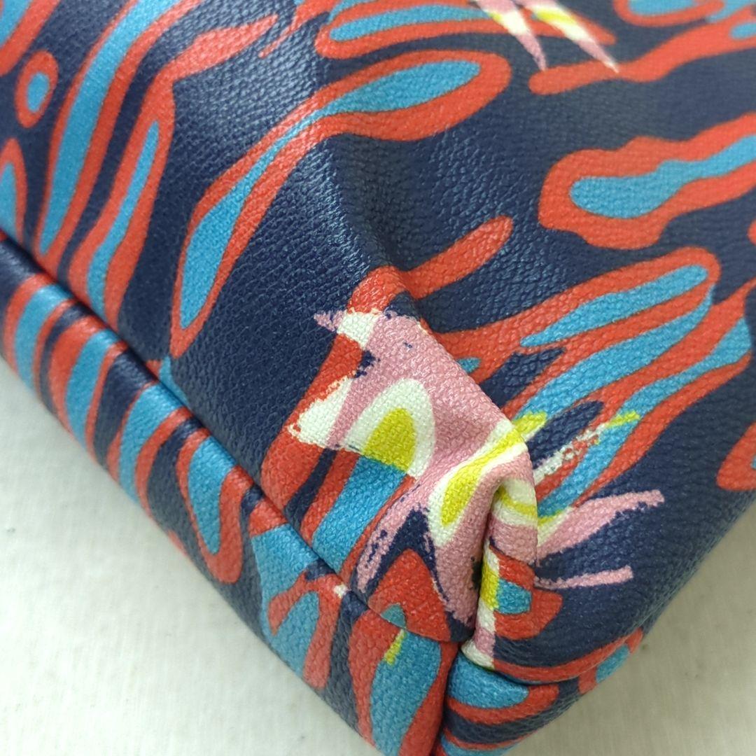 Vivienne Westwood Multicolor Leather Shoulder Bag Navy Red