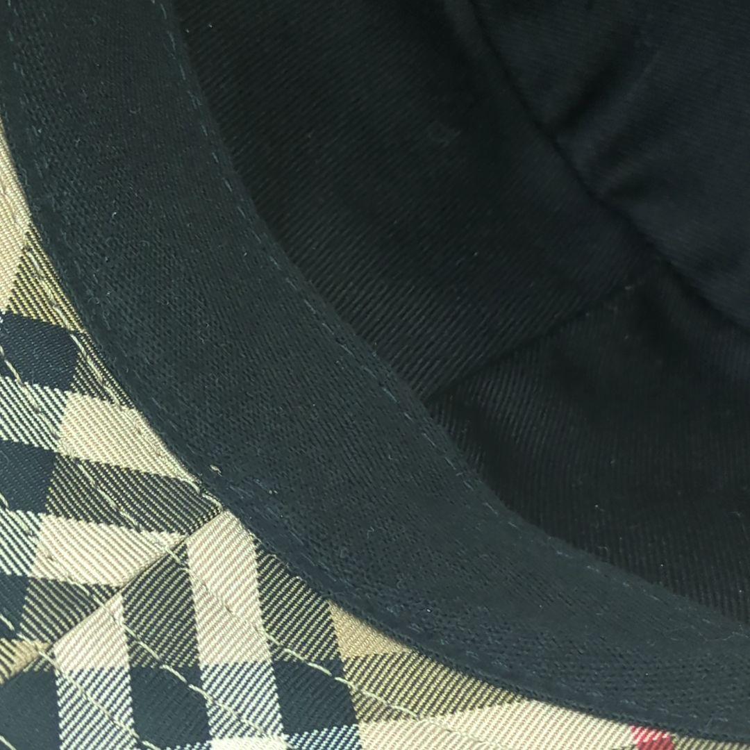 BURBERRY Check Bucket Hat Beige Size 56cm Made in Italy