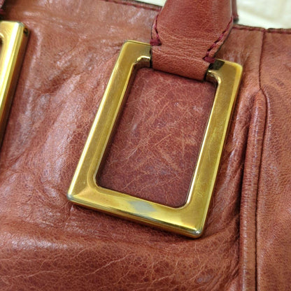 Chloé Ethel 2-Way Leather Handbag Shoulder Bag Dusty Pink Gold Hardware