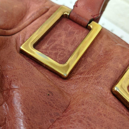 Chloé Ethel 2-Way Leather Handbag Shoulder Bag Dusty Pink Gold Hardware