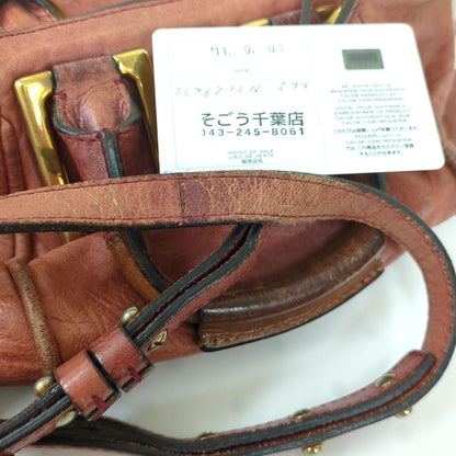 Chloé Ethel 2-Way Leather Handbag Shoulder Bag Dusty Pink Gold Hardware