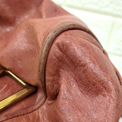 Chloé Ethel 2-Way Leather Handbag Shoulder Bag Dusty Pink Gold Hardware