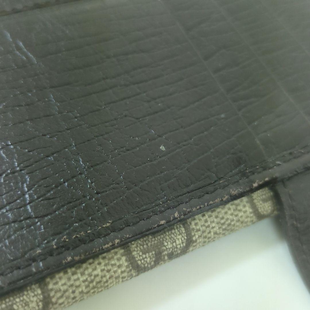 GUCCI GG Monogram PVC Long Wallet Double Snap Beige Brown Made in Italy