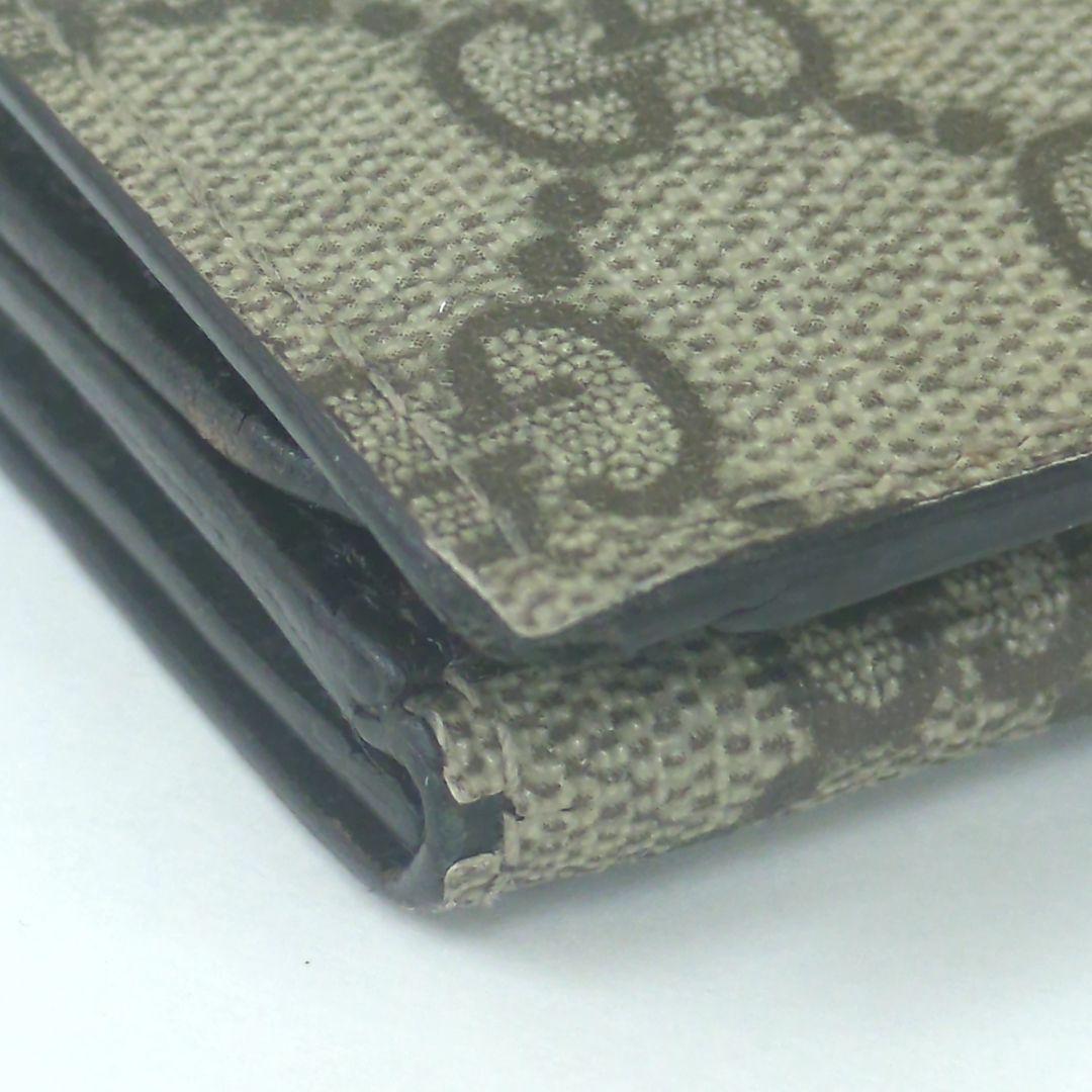 GUCCI GG Monogram PVC Long Wallet Double Snap Beige Brown Made in Italy