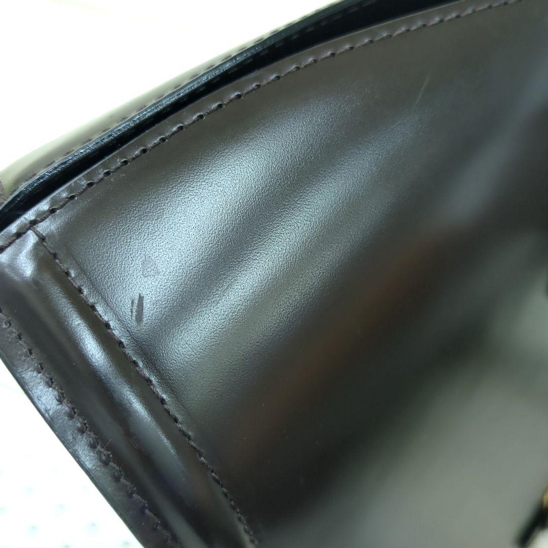 BALLY Leather Shoulder Bag Dark Brown Gold Hardware Made in Italy