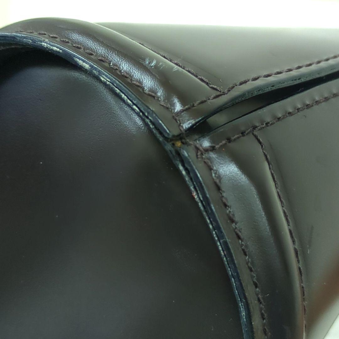 BALLY Leather Shoulder Bag Dark Brown Gold Hardware Made in Italy
