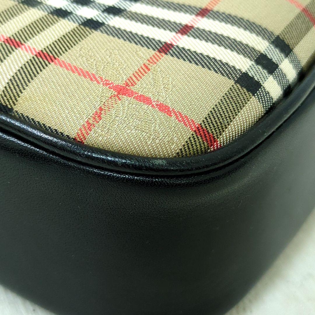 BURBERRY Nova Check Crossbody Shoulder Bag Beige Black