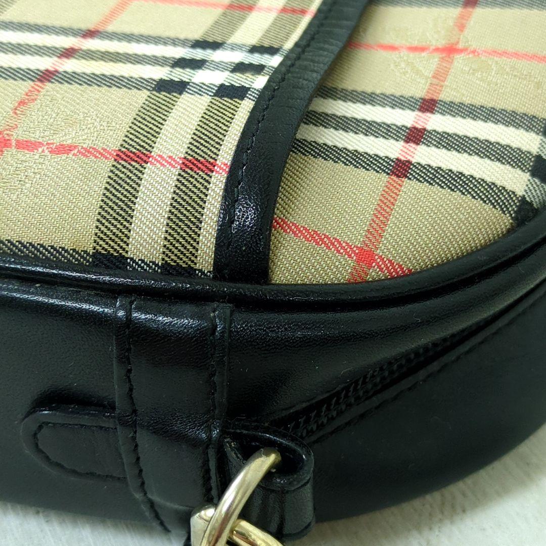 BURBERRY Nova Check Crossbody Shoulder Bag Beige Black