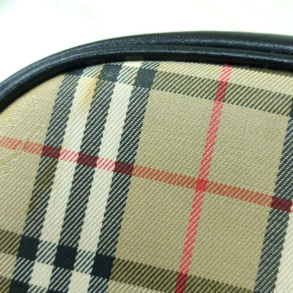 BURBERRY Nova Check Crossbody Shoulder Bag Beige Black