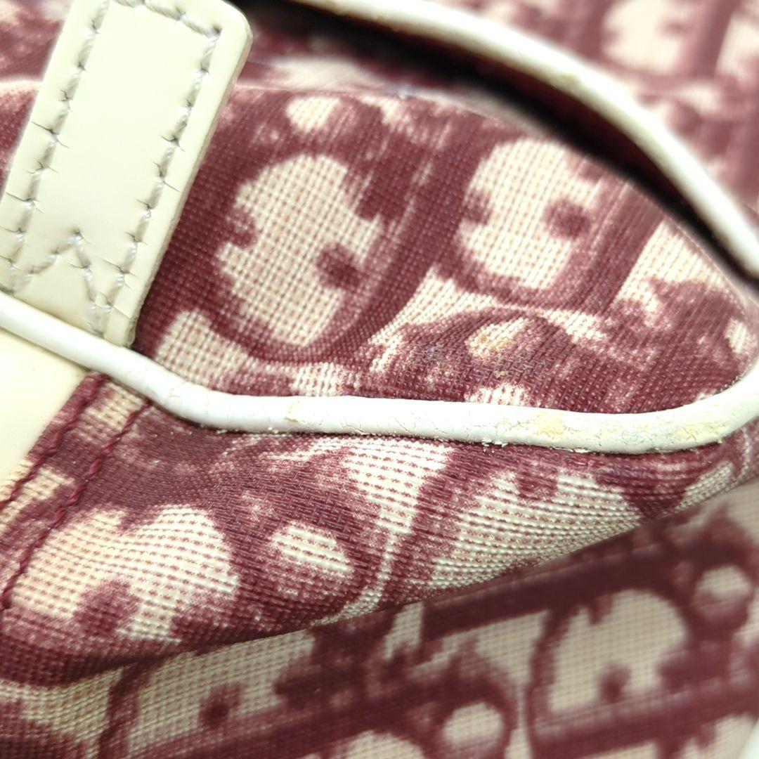 Christian Dior Trotter No.2 Mini Boston Handbag Red White