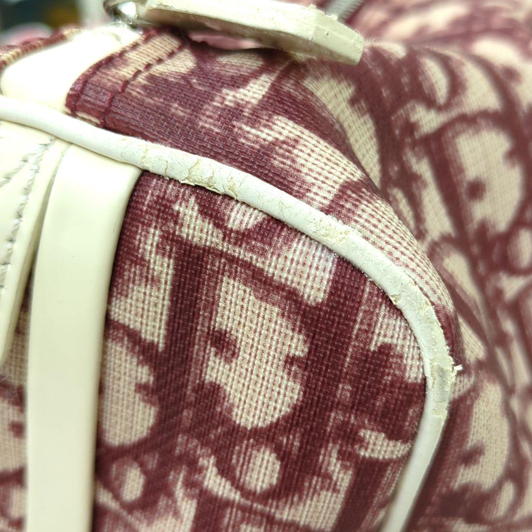 Christian Dior Trotter No.2 Mini Boston Handbag Red White