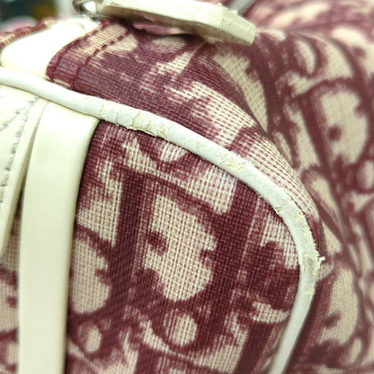Christian Dior Trotter No.2 Mini Boston Handbag Red White