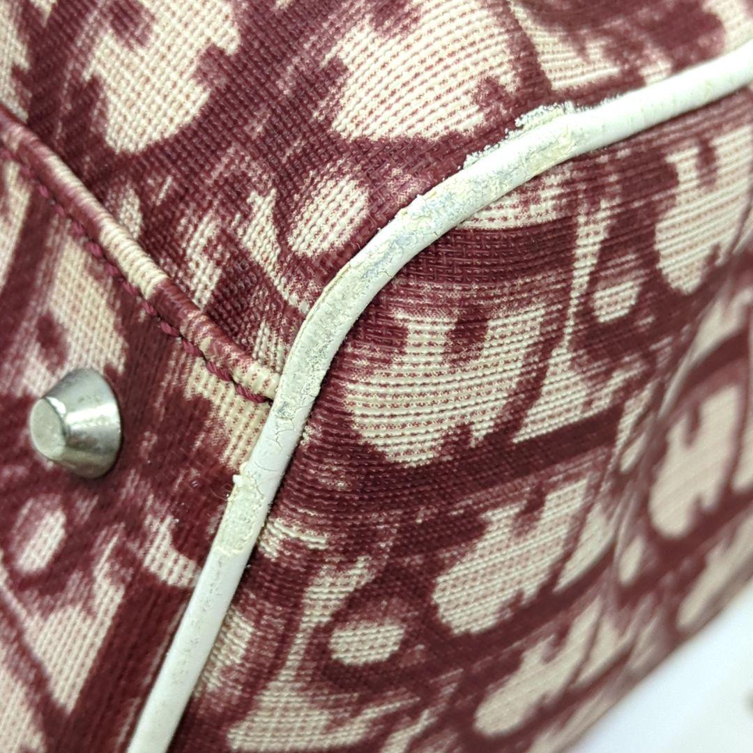 Christian Dior Trotter No.2 Mini Boston Handbag Red White