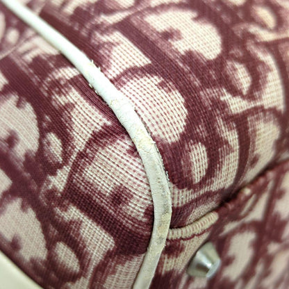 Christian Dior Trotter No.2 Mini Boston Handbag Red White