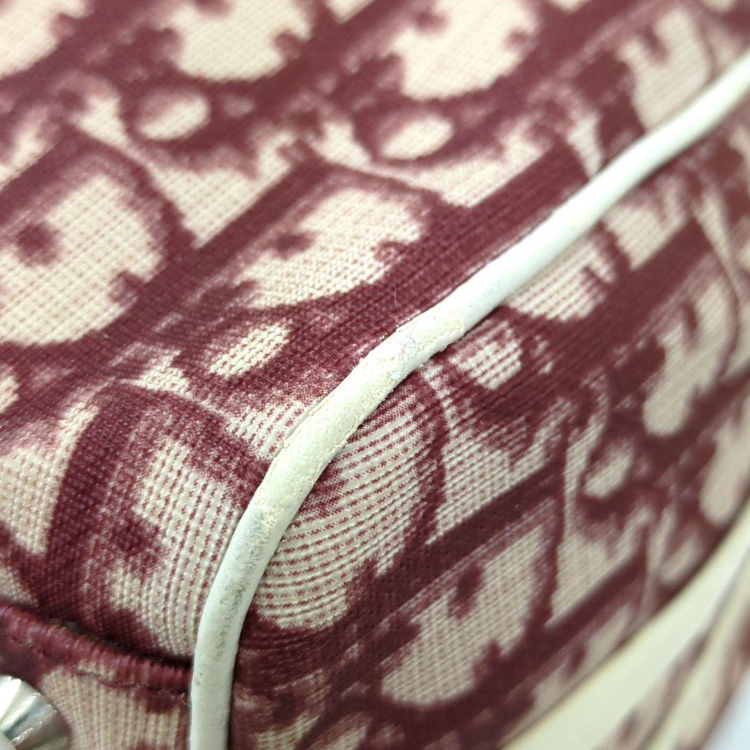 Christian Dior Trotter No.2 Mini Boston Handbag Red White