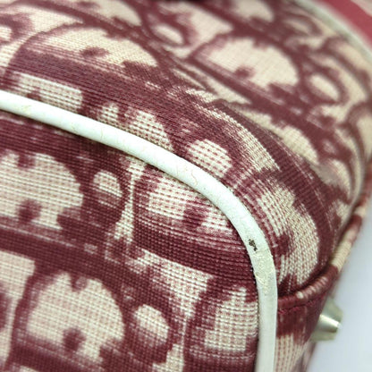 Christian Dior Trotter No.2 Mini Boston Handbag Red White