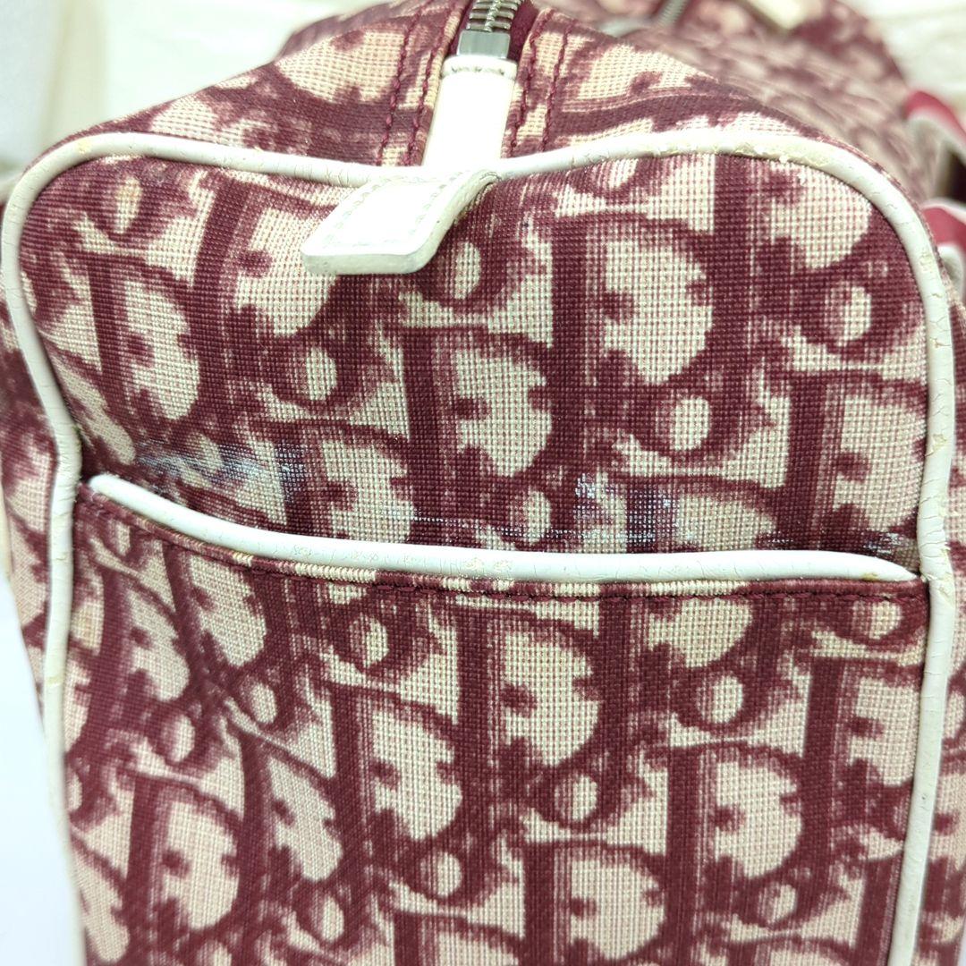 Christian Dior Trotter No.2 Mini Boston Handbag Red White