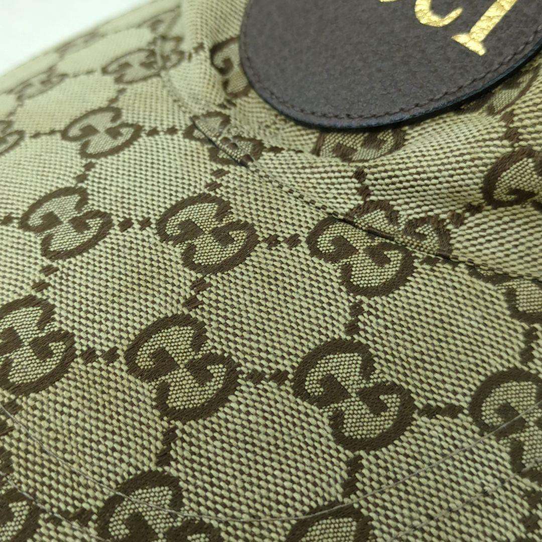 GUCCI GG Canvas Baseball Cap Beige Brown Size M Made in Italy