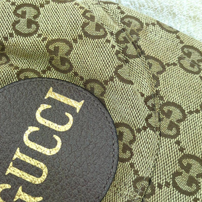 GUCCI GG Canvas Baseball Cap Beige Brown Size M Made in Italy