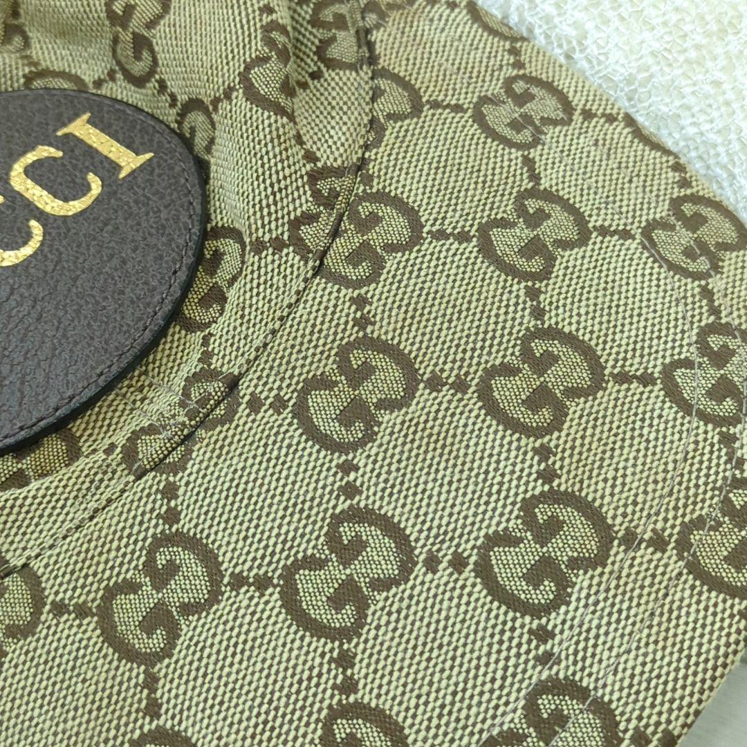 GUCCI GG Canvas Baseball Cap Beige Brown Size M Made in Italy
