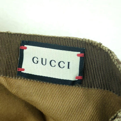 GUCCI GG Canvas Baseball Cap Beige Brown Size M Made in Italy