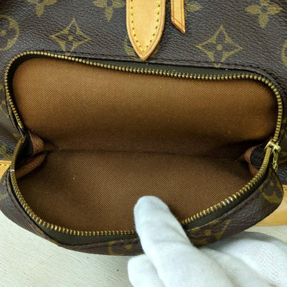 LOUIS VUITTON Monogram Montsouris MM Backpack M51136 Brown Made in France