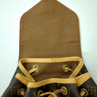 LOUIS VUITTON Monogram Montsouris MM Backpack M51136 Brown Made in France