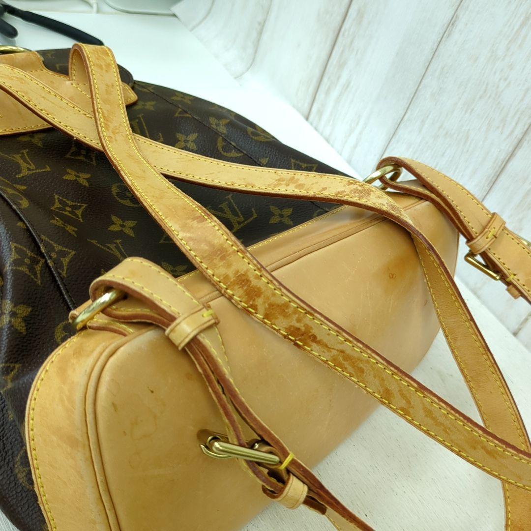 LOUIS VUITTON Monogram Montsouris MM Backpack M51136 Brown Made in France